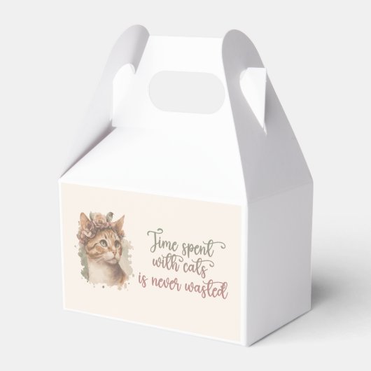 Tijd besteed met ontwerp van Waterverf van kattenk Bedankdoosjes (Voorkant Zijde)