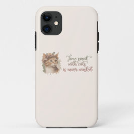 Tijd besteed met ontwerp van Waterverf van kattenk Case-Mate iPhone Case
