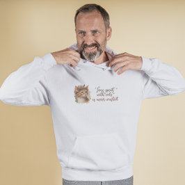 Tijd besteed met ontwerp van Waterverf van kattenk Hoodie