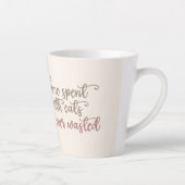 Tijd besteed met ontwerp van Waterverf van kattenk Latte Mok (Rechts)