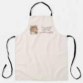 Tijd besteed met ontwerp van Waterverf van kattenk Schort (Voorkant)