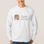 Tijd besteed met ontwerp van Waterverf van kattenk T-shirt (Voorkant)