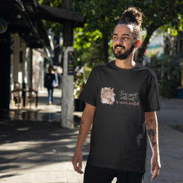 Tijd besteed met ontwerp van Waterverf van kattenk T-shirt