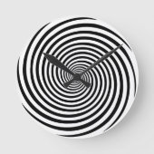 Tijd buigend Hypnosis Spiral Ronde Klok (Voorkant)