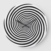 Tijd buigend Hypnosis Spiral Ronde Klok (Voorkant)
