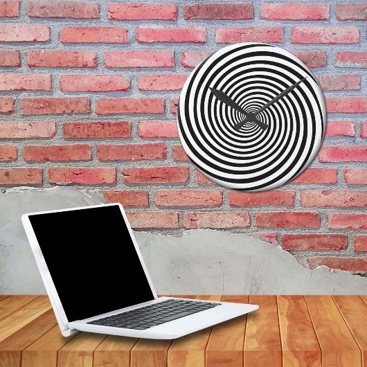 Tijd buigend Hypnosis Spiral Ronde Klok