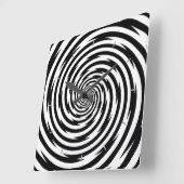 Tijd buigend Hypnosis Spiral Vierkante Klok (Hoek)