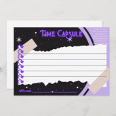 Tijd Capsule 1e Verjaardag Kaart (Voorkant / Achterkant)
