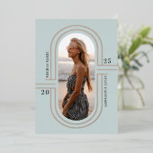 Tijd Capsule | Aankondiging moderne Folie Afstuder (Staand Voorkant)