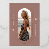 Tijd Capsule | Aankondiging moderne Folie Afstuder (Voorkant)