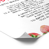 Tijd Capsule Aardbei 1e Verjaardag Poster (Hoek)