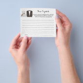 Tijd Capsule Advice voor een paar Vrijgezellenfees Flyer (Hand)