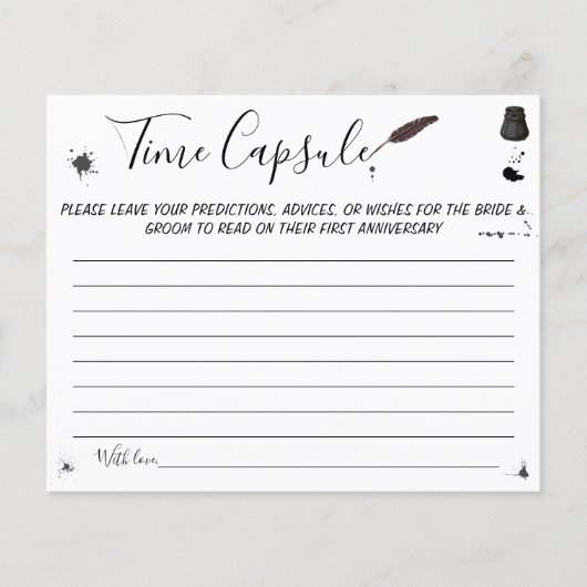 Tijd Capsule Advice voor een paar Vrijgezellenfees Flyer (Voorkant)