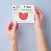 Tijd Capsule Advice voor een paar Vrijgezellenfees Flyer (Hand)