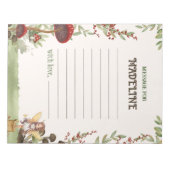 Tijd Capsule Bericht Fairy Eerste Bos Verjaardag Notitieblok (Voorkant)