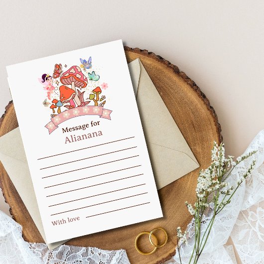 Tijd Capsule Fairy Eerste Verjaardag Bericht