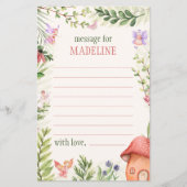 Tijd Capsule Fairy Eerste Verjaardag Bericht (Voorkant)