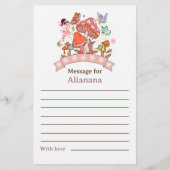 Tijd Capsule Fairy Eerste Verjaardag Bericht (Voorkant)