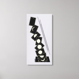 Tijd dat door een gat valt canvas afdruk