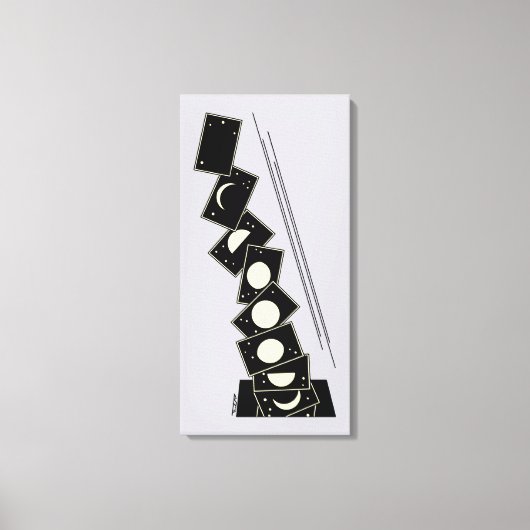 Tijd dat door een gat valt canvas afdruk (Voorkant)