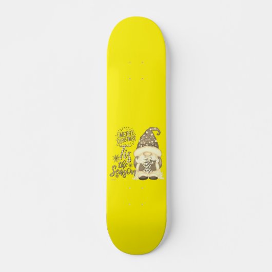 TIJD DE SEASON grappige kerstkoepel Persoonlijk Skateboard (Voorkant)