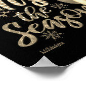 TIJD DE SEASON grappige kerstkoepel Poster (Hoek)