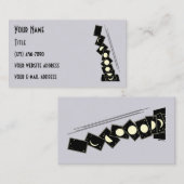 Tijd die door een enkel Visitekaartje loopt (Voorkant / Achterkant)