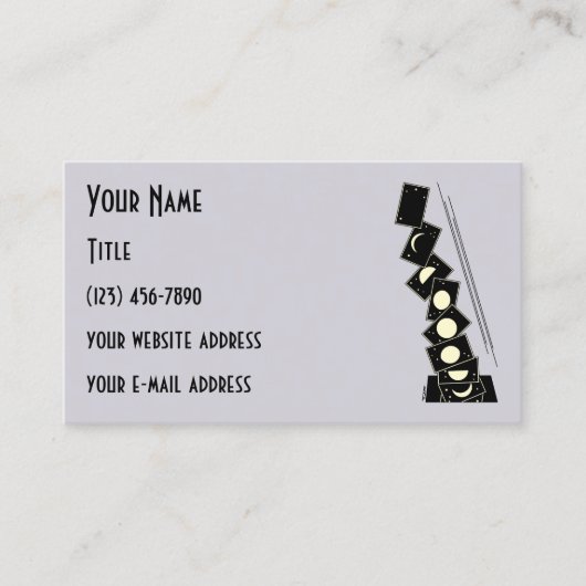 Tijd die door een enkel Visitekaartje loopt (Voorkant)