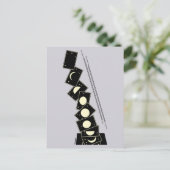 Tijd die door een gat valt briefkaart (Staand voorkant)