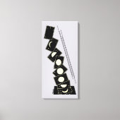 Tijd die door een gat valt canvas afdruk (Voorkant)