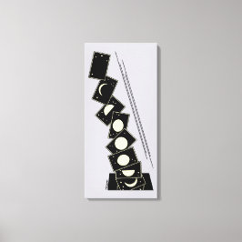 Tijd die door een gat valt canvas afdruk