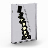 Tijd die door een gat valt fotoblokken (Links)