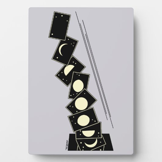 Tijd die door een gat valt fotoplaat (voorkant)