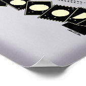 Tijd die door een gat valt poster (Hoek)