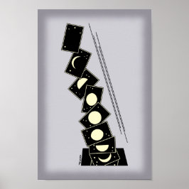 Tijd die door een gat valt poster