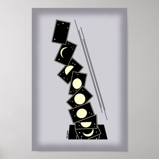 Tijd die door een gat valt poster (Voorkant)