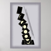 Tijd die door een gat valt poster (Voorkant)