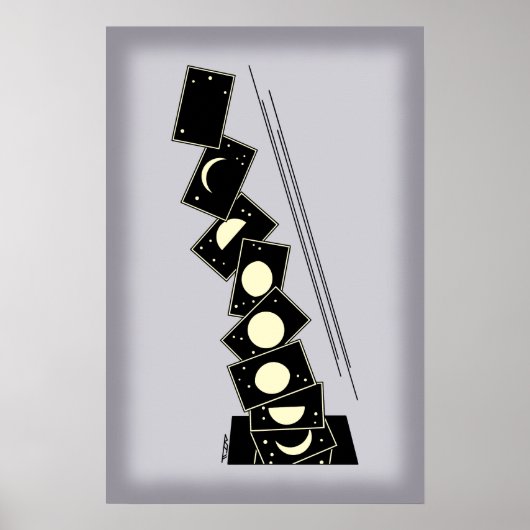 Tijd die door een gat valt poster (Voorkant)