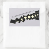 Tijd die door een gat valt rechthoekige sticker (Tas)