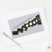 Tijd die door een gat valt rechthoekige sticker (Envelop)