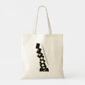 Tijd die door een gat valt tote bag (Achterkant)