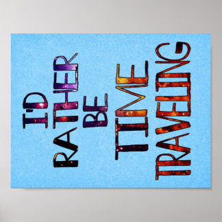 Tijd die klein reist poster