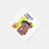 TIJD!- DIERLIJK-GRAPPIG- KOFFIE-KOEKJES SERVET (Hoek)