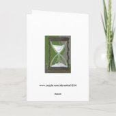 Tijd door het uurglas kaart (Achterkant)