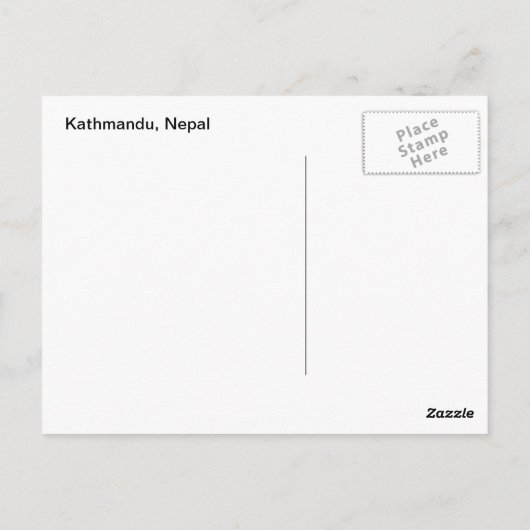 Tijd doorbrengen in Kathmandu Briefkaart (Achterkant)