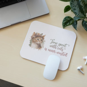 Tijd doorgebracht met Cats Leuke Waterverf Muismat