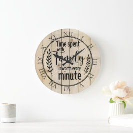 Tijd doorgebracht met familie grote klok