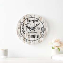 Tijd doorgebracht met familie grote klok