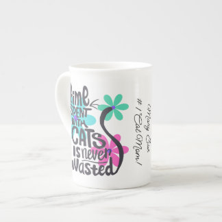 Tijd doorgebracht met katten, Groovy Bright Flower Porselein Kop