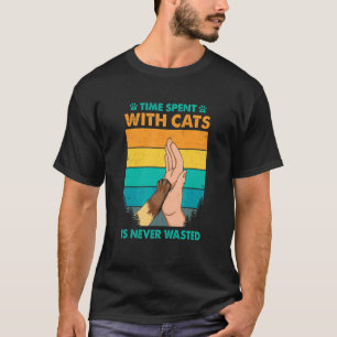 Tijd doorgebracht met katten is nooit verspild Kat T-shirt